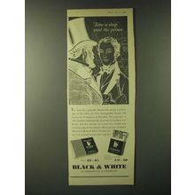 1960 Black & White Cigarettes Ad - Take a shop said the prince