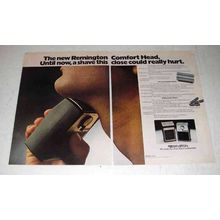 1972 Remington Comfort Head Electric Shaver Ad