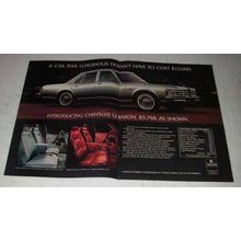 1977 2-page Chrysler LeBaron Ad - A Car This Luxurious