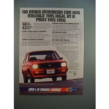 1983 Chevrolet Diesel Chevette Hatchback Coupe Ad!