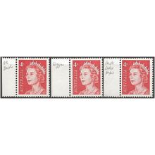 Australia 1966 SG385 4c Red the three prints - UK, Helecon Unmounted Mint . .. .