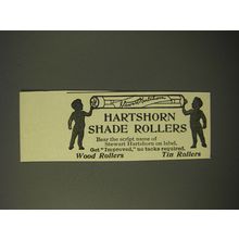 1909 Hartshorn Shade Rollers Advertisement