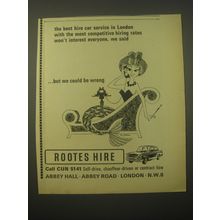 1966 Rootes Hire Ad - The best hire car service in London