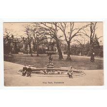 The Park Fountain Ashley Cross Parkstone Poole Postcard Dorset A & H Jarvis