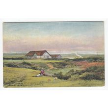 Happy Moments Southwold Golf Club Sylvester Stannard Art Postcard 1910 Suffolk