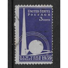 USA 1939 NEW YORK WORLDS FAIR 3c VIOLET SG 850 FINE USED