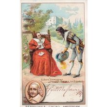 Cardinal Mazarin Italian Cardinal Printed Signed Bendorps Postcard Antique Card