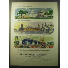 1960 Irving Trust Company Advertisement - Home and abroad