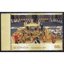 Australia 2013 60th Anniversary of Coronation - Gold State Coach 60c Used