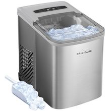 Frigidaire 26 Lbs per Day Portable Compact Maker, Ice Making Machine, Stainless,