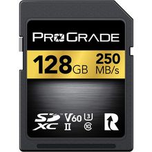 SD UHS-II 128GB Card V60 –Up to 130Mb/S Write Speed and 250 Mb/S Read Speed | fo