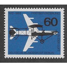 BERLIN -1962 M/M 60pf '50TH ANN OF AIRMAIL TRANSPORT' (EBID63-242)
