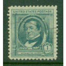 Used 859 1c Washington Irving Fine NA1569