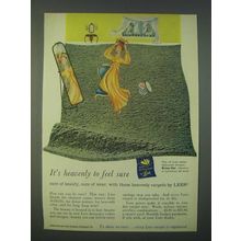 1959 Lees Rising Star Carpet Ad - It's heavenly to feel sure