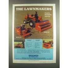 1985 Brouwer Lawnmakers Seeding Machines Ad