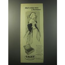 1955 Caley Fortune Chocolates Ad - She's come into a Fortune
