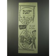 1955 Sharps Toffee Ad - Time to think of gifts