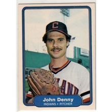 1982 Fleer baseball card 363 John Denny– Cleveland Indians