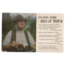 GREETINS VRUM DERE OL' DEB'N, DEVON POETRY,unused postcard by J. Salmon =
