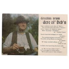 GREETINS VRUM DERE OL' DEB'N, DEVON POETRY,unused postcard by J. Salmon