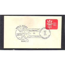 Event World Series 10/16/79 U581 15c Hat (No Cachet-U/A) CV40749