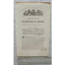1834 Act of Parliament: repayment to Governor & Co of Bank of England debt due
