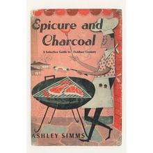 Epicure & Charcoal Ashley Simms 1955 Book Postcard