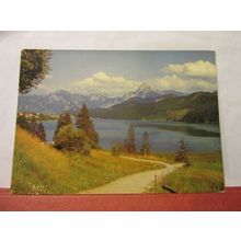 WEISSENSEE BEI FUSSEN, ALLGAU, AUSTRIA used postcard 1960 #