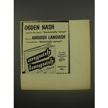 1956 Prentice-Hall Book Advertisement - Anguish Languish by H.L. Chace