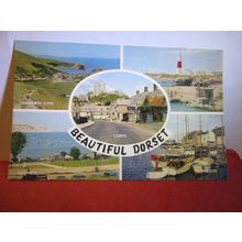 BEAUTIFUL DORSET county . multiview unused postcard by J. Salmon dated 1968 #