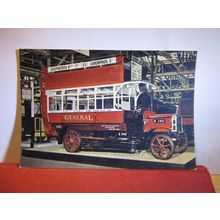 1910 B type OMNIBUS, london unused postcard dated 1969 #