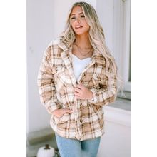 Rose U Neck Textured Long Sleeve Top