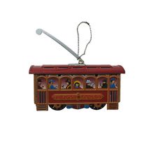 MM279 - Collectible Tin Ornament - Cablecar - 3.25"H x 3.5"W x 1.25"D
