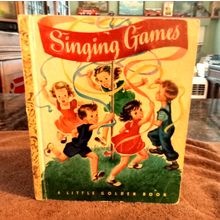 Old Vintage Original Little Golden Book Singing Games (E) Fifth Edition 1947