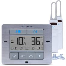 Acurite Digital Wireless Fridge and Freezer Thermometer with Alarm, Max/Min Temp