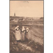 Walchersch Dorpgezicht, Domburg, Zeeland, c.1910 - FB den Boer Briefkaart