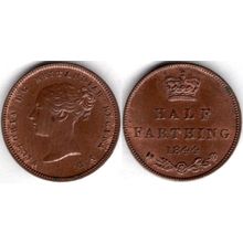 Great Britain. Victoria. Half Farthing 1844. dy20797