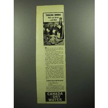 1946 Canada Dry Water Ad - Tinkling Drinks
