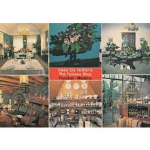 Funchal Madeira Casa Do Turista Tourist Shop Portugal Postcard