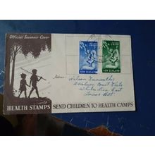 new zealand 1949 health stamps fdc