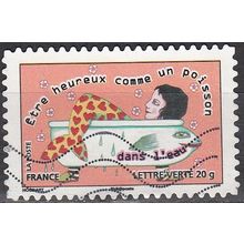 France 2013 Michel 5508 O Cote (2015) 0.60 € Etre heureux comme un poisson