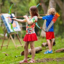Bow and Arrow Set for Kids, 2 Pack LED Light Up Archery Set with 20 Suction ...