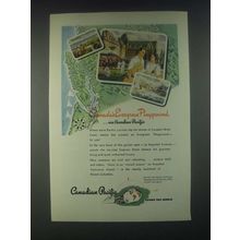 1946 Canadian Pacific Ad - Canada's Evergreen Playground