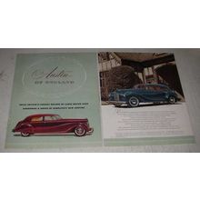 1948 Austin Princess and Devon Cars Ad - of England