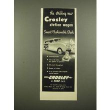 1948 Crosley Station Wagon Ad - Striking