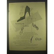 1954 Clarks Shoes Ad - Building Up To Shoes