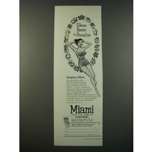 1956 Miami Florida Ad - Elbow Room in Paradise