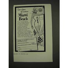 1956 Miami Beach Florida Tourism Ad - Dream of Sunbeams