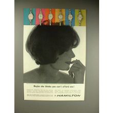 1963 Hamilton Watch Ad: Enchantment N, Vogue EE +