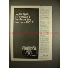 1963 Konica Auto-S Camera Ad, Who Said Couldnt be Done!